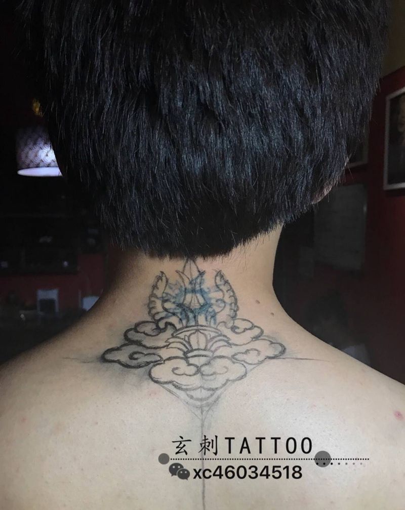遮盖，祥云纹身图片