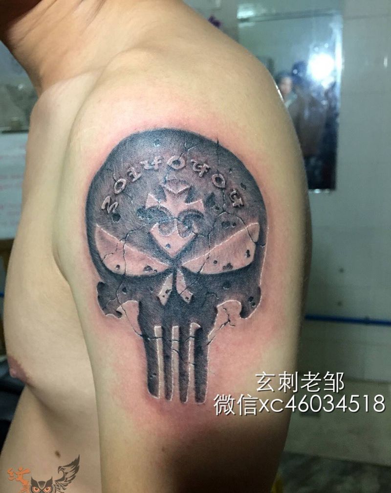 骷髅纹身图片