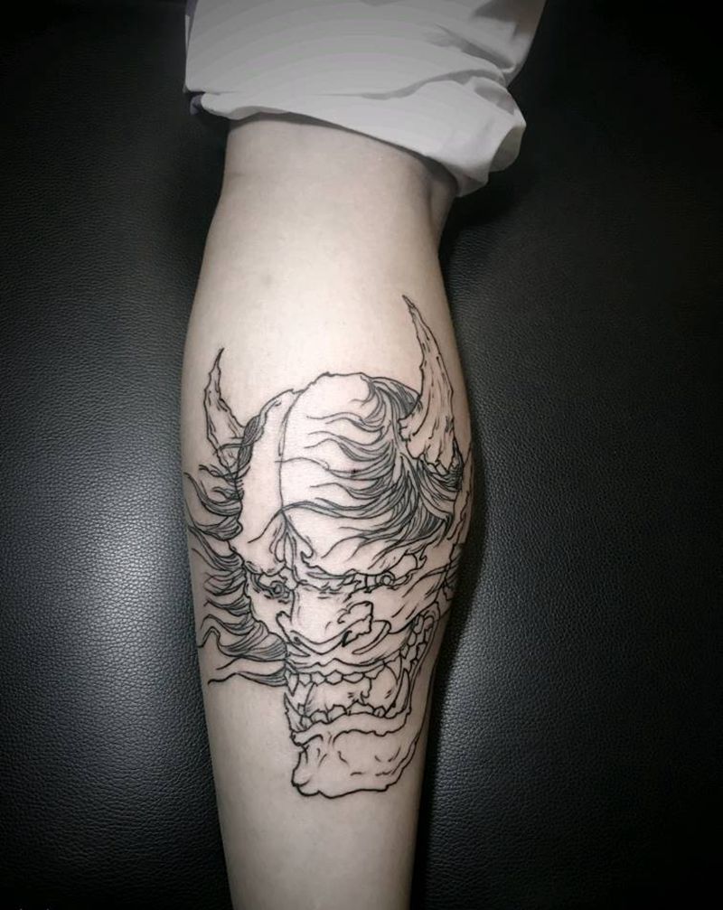 般若纹身图片_手臂新传统般若纹身图案