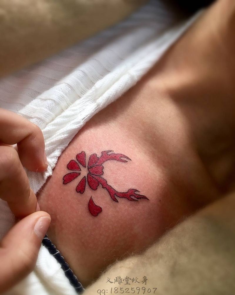 小清新tattoo纹身图片_重庆腿部胸部纹身图案