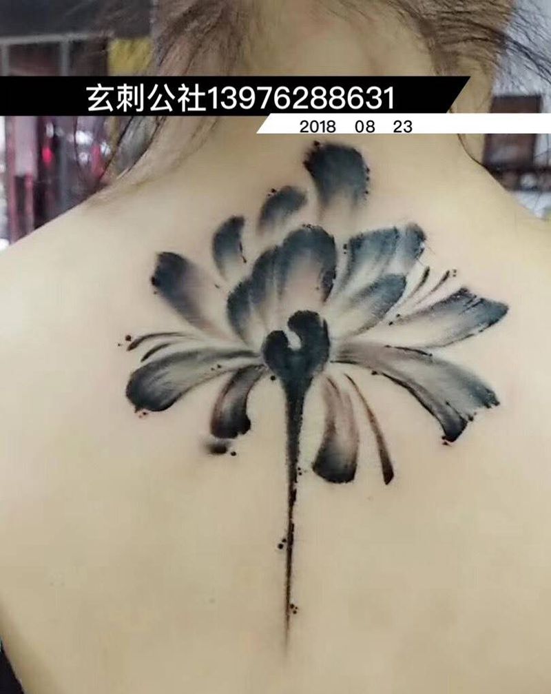 水墨纹身图片