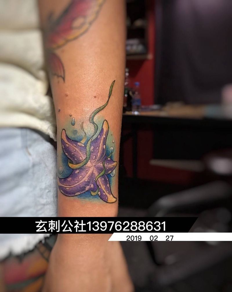 海星纹身图片