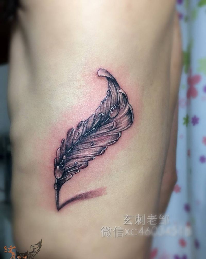羽毛纹身图片