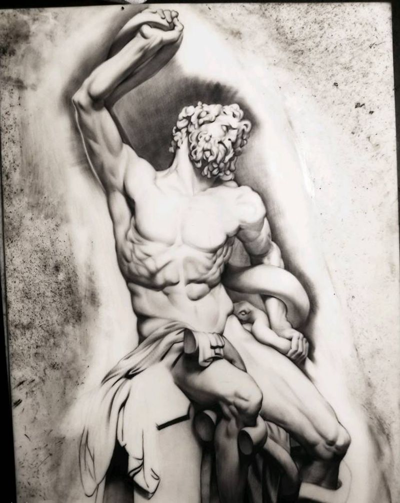 拉奥孔纹身图片_欧美写实纹身图案