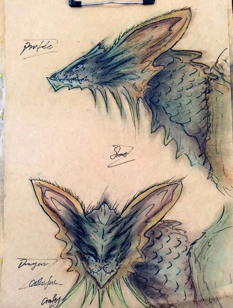 西方龙系列之艳龙，如它名字一样纹身图片_图腾龙纹身图案