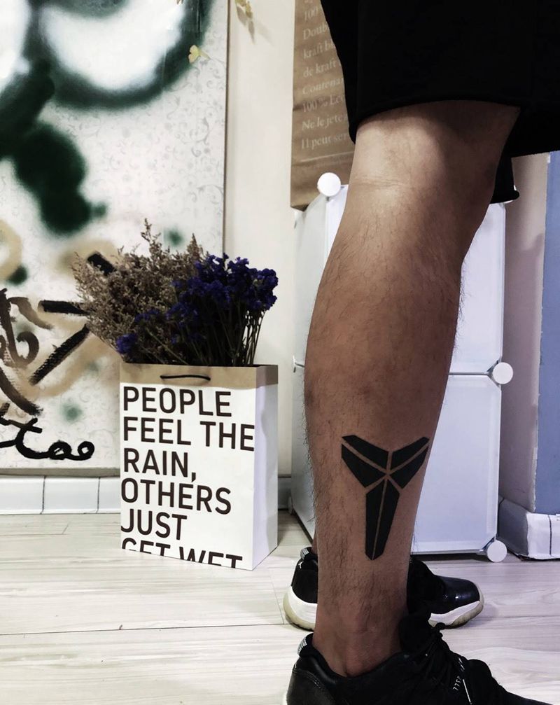 小图纹身图片_腿部图腾纹身图案