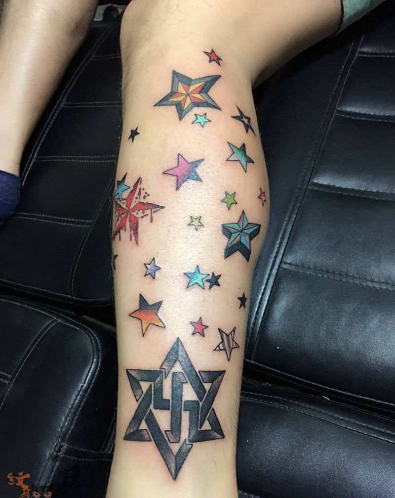 五角星纹身图片