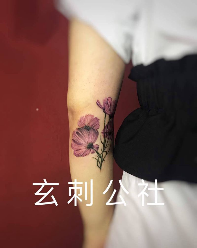 格桑花纹身图片
