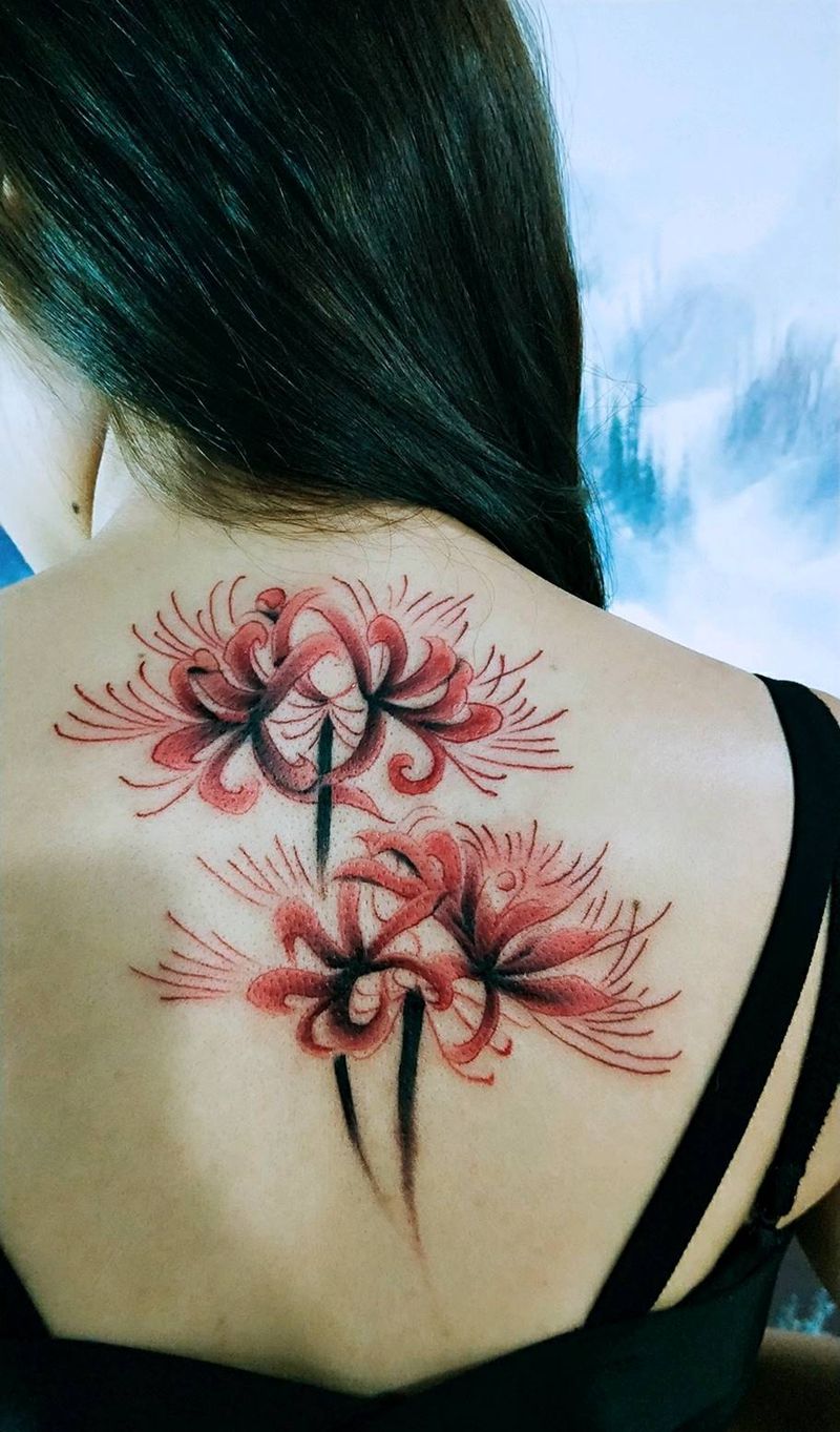 彼岸花纹身图片