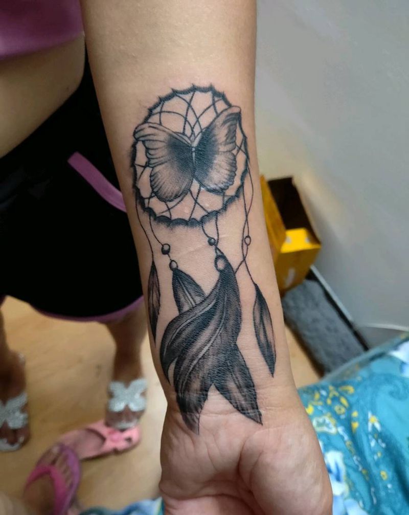 捕梦网纹身图片_手臂纹身图案