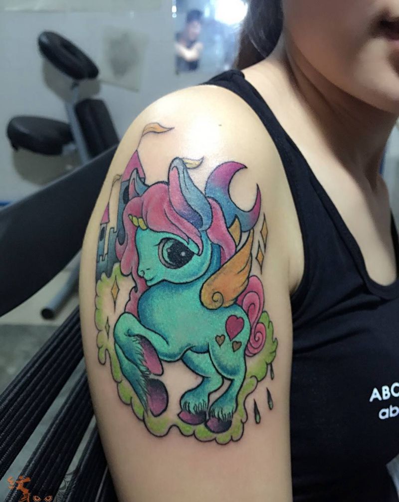 独角兽纹身图片