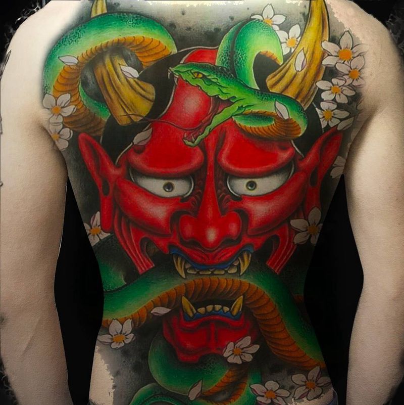 大满背纹身图片