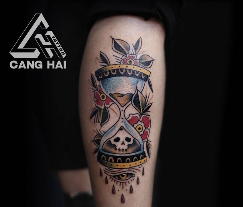 沙漏⏳纹身图片