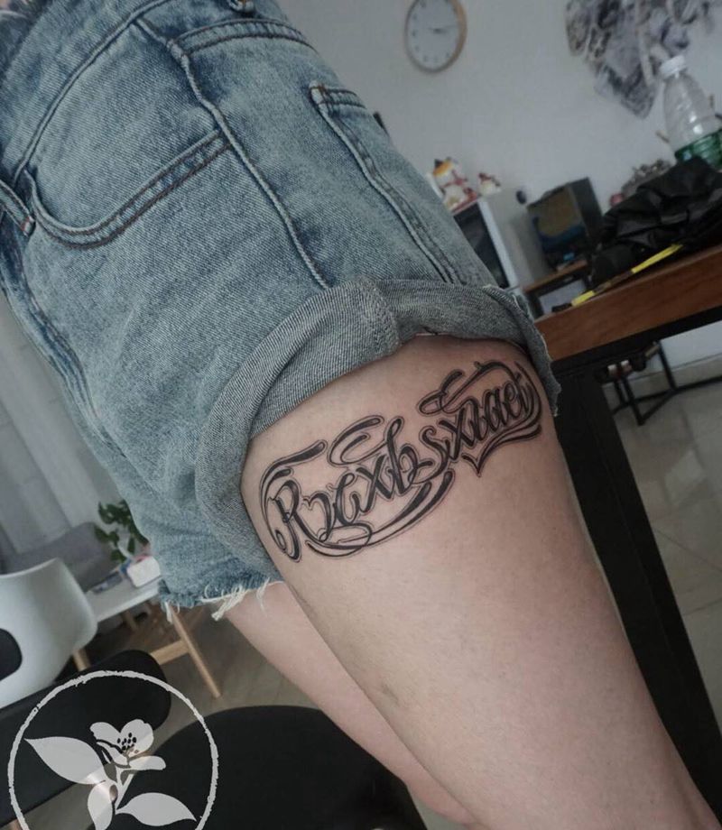 美腿 奇卡诺了解一下纹身图片