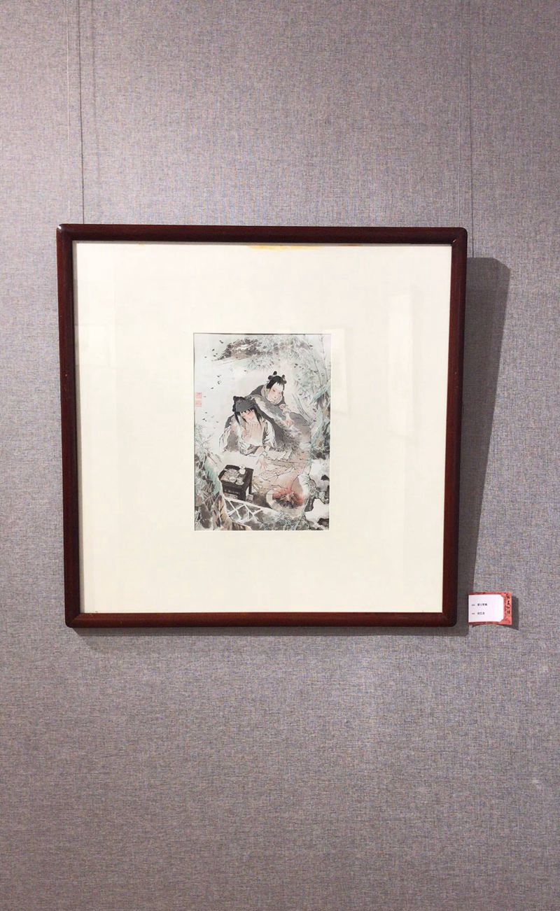 黛玉焚稿纹身图片_水墨新传统国画红楼梦仕女纹身图案