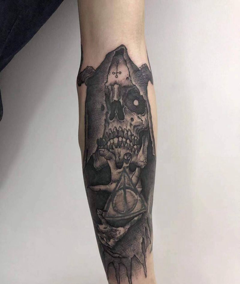 !纹身图片_手臂点刺纹身图案