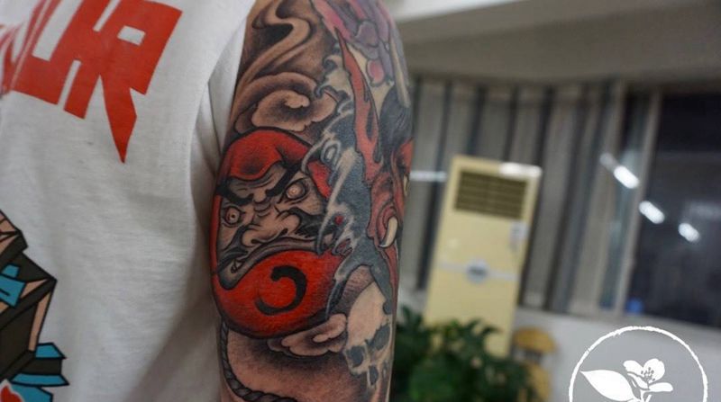 达摩蛋纹身图片