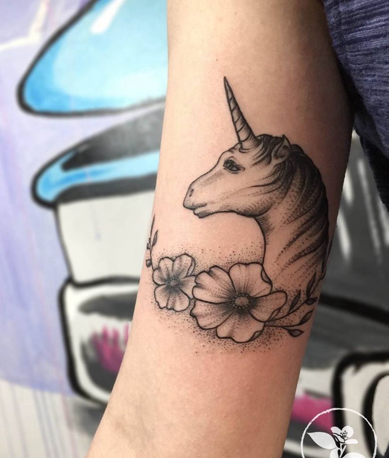 独角兽纹身图片