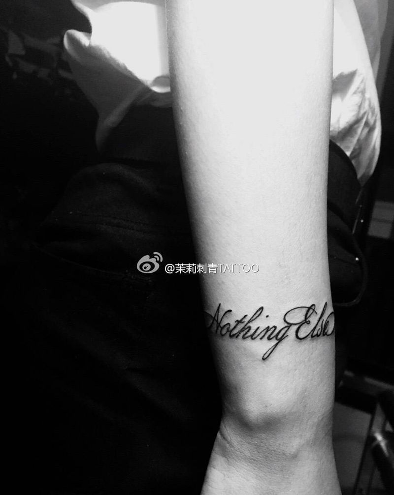 手环英文纹身图片_手臂欧美字符英文纹身图案