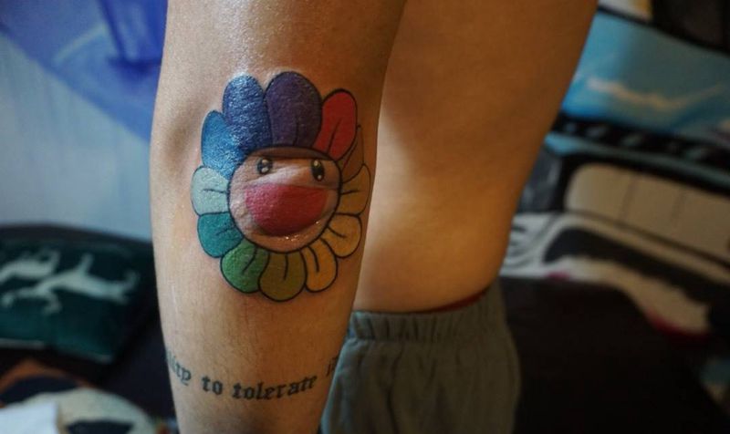 小花花纹身图片