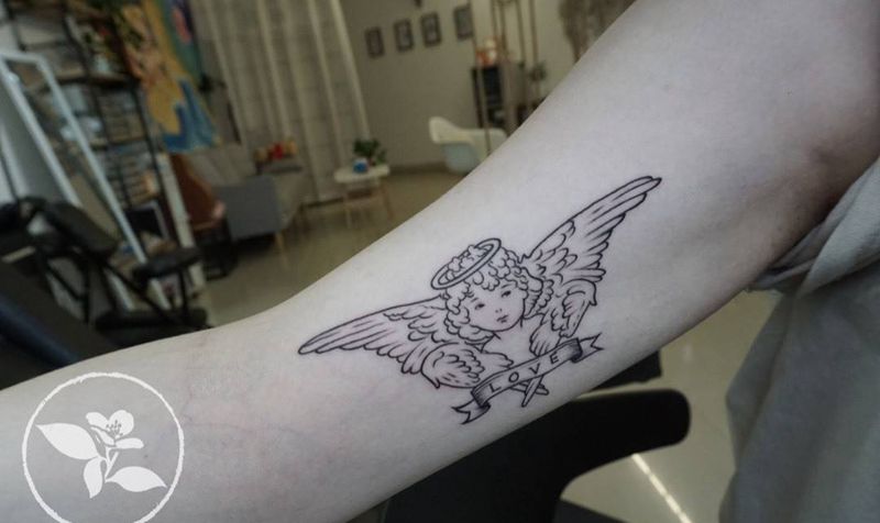 天使纹身图片