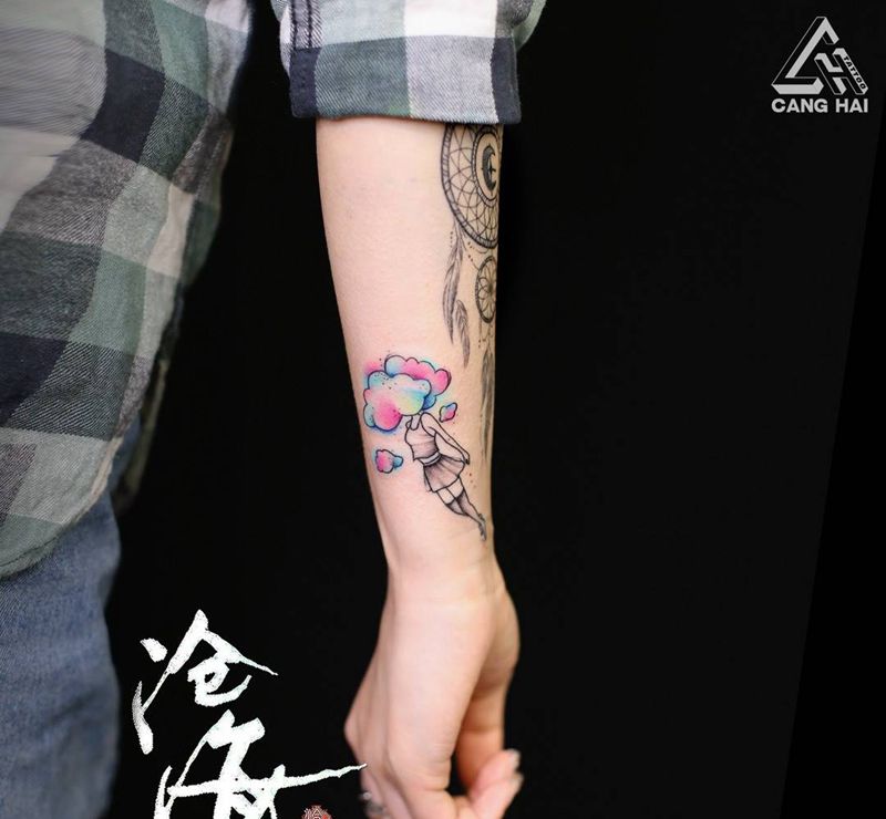 彩色小图纹身图片