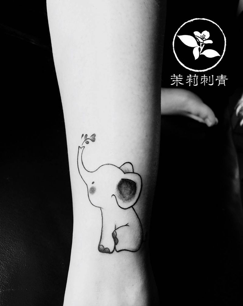 小象纹身图片