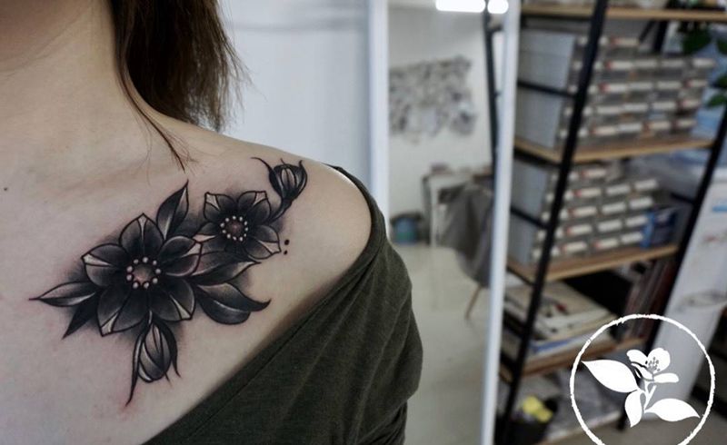 遮盖纹身图片_肩部遮盖纹身图案