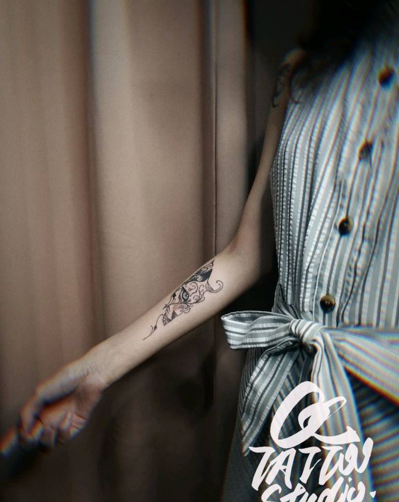 小图纹身图片_手臂几何纹身图案