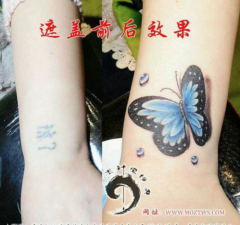 3D蝴蝶纹身图片