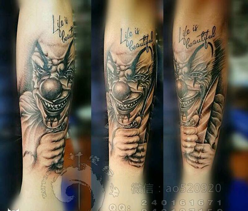 小丑纹身图片