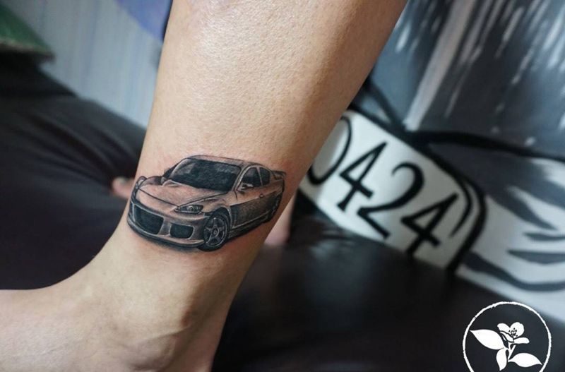 第一辆车纹身图片