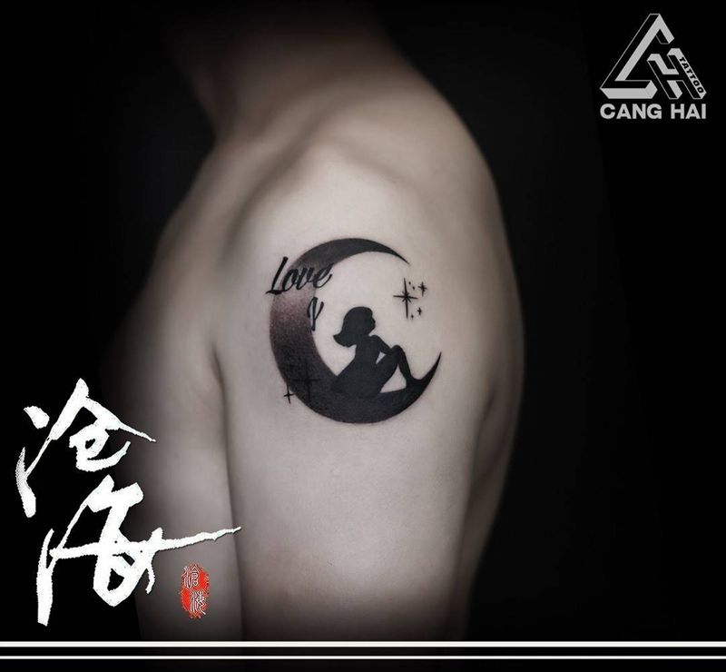 父母对女儿的爱纹身图片