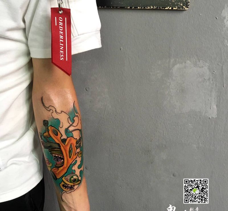 纹身机纹身图片_成品手臂欧美写实原创刺青纹身图案