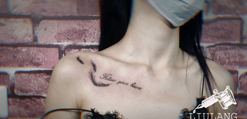 英文纹身图片_肩部纹身图案