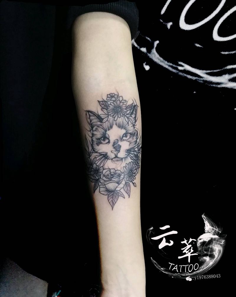 猫猫纹身图片