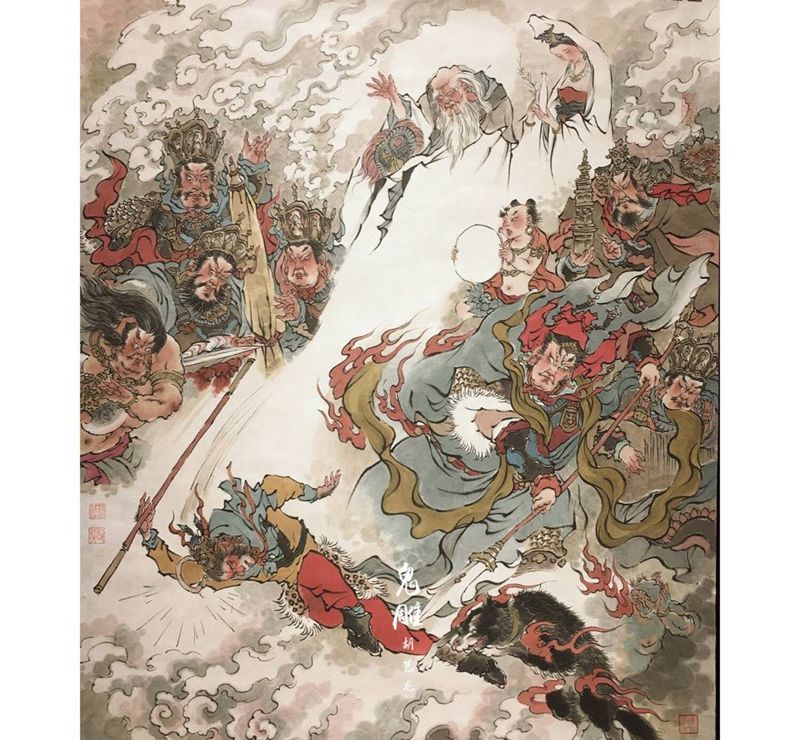 大闹天宫纹身图片