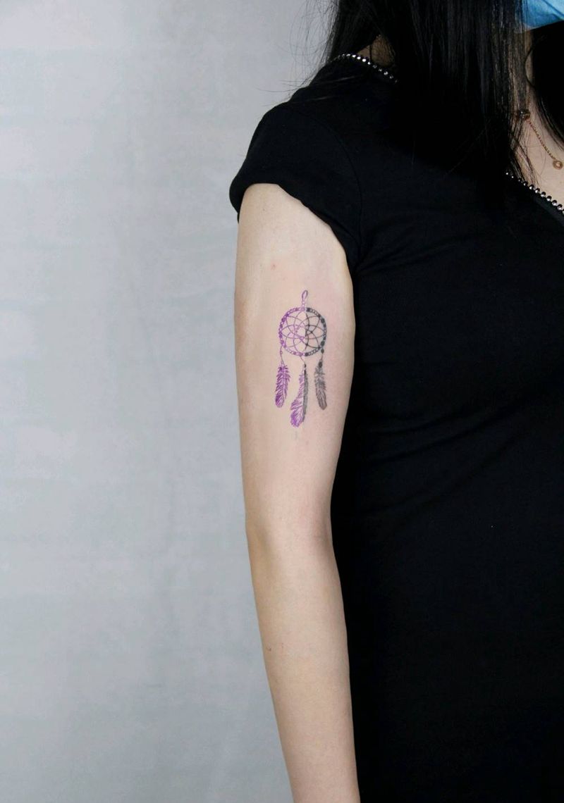 捕梦网纹身图片_手臂纹身图案