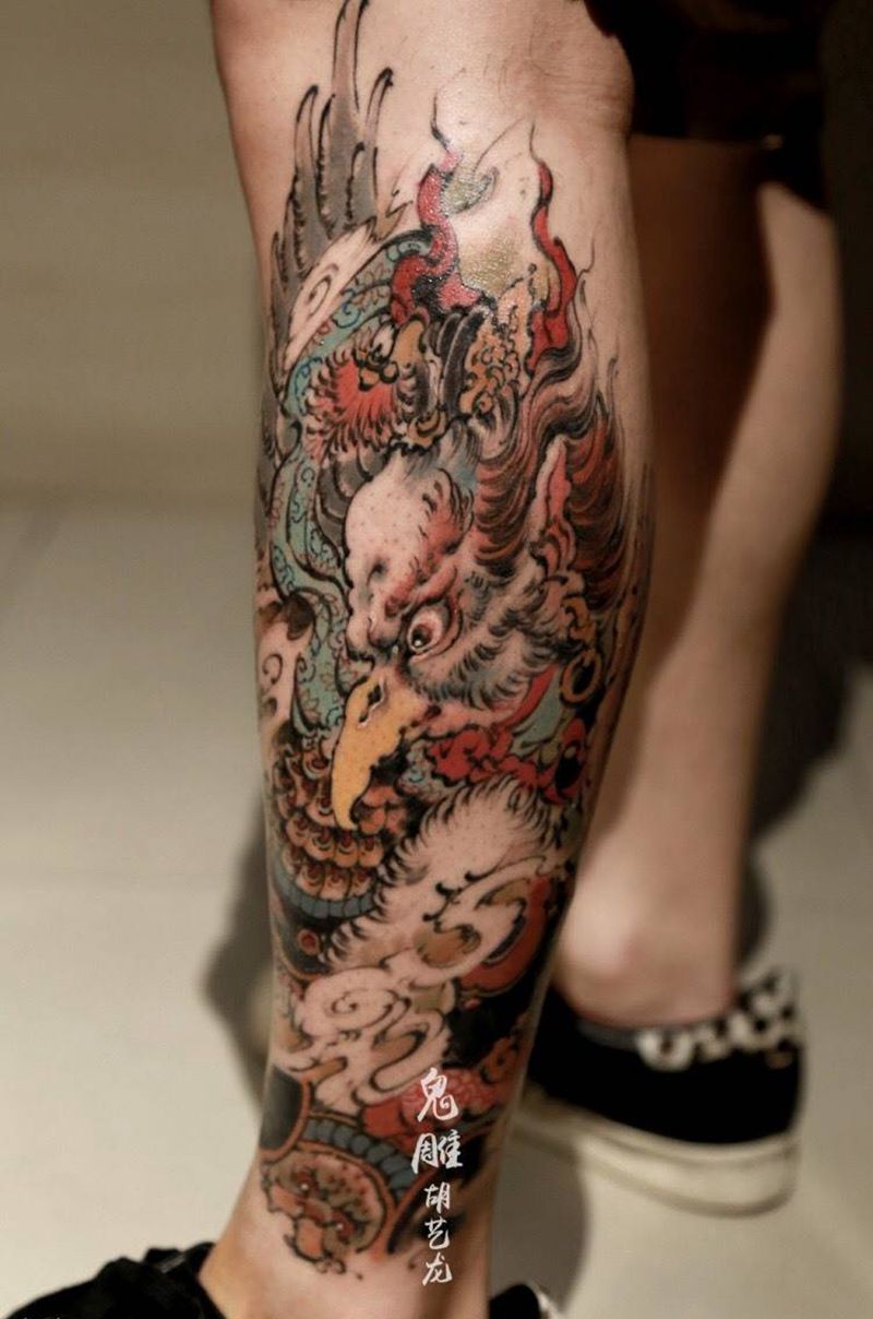 雷震子纹身图片