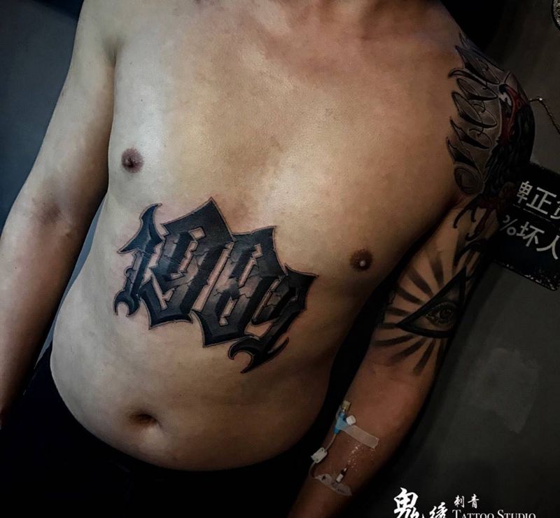 1987纹身图片_成品腹部清新习俗字符刺青纹身图案