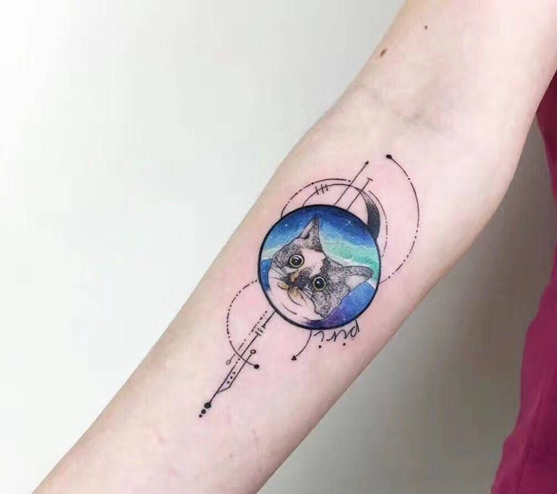 分享一组纹身图片_清新写实习俗欧美肖像几何字符人物动物贴纸纹身图案