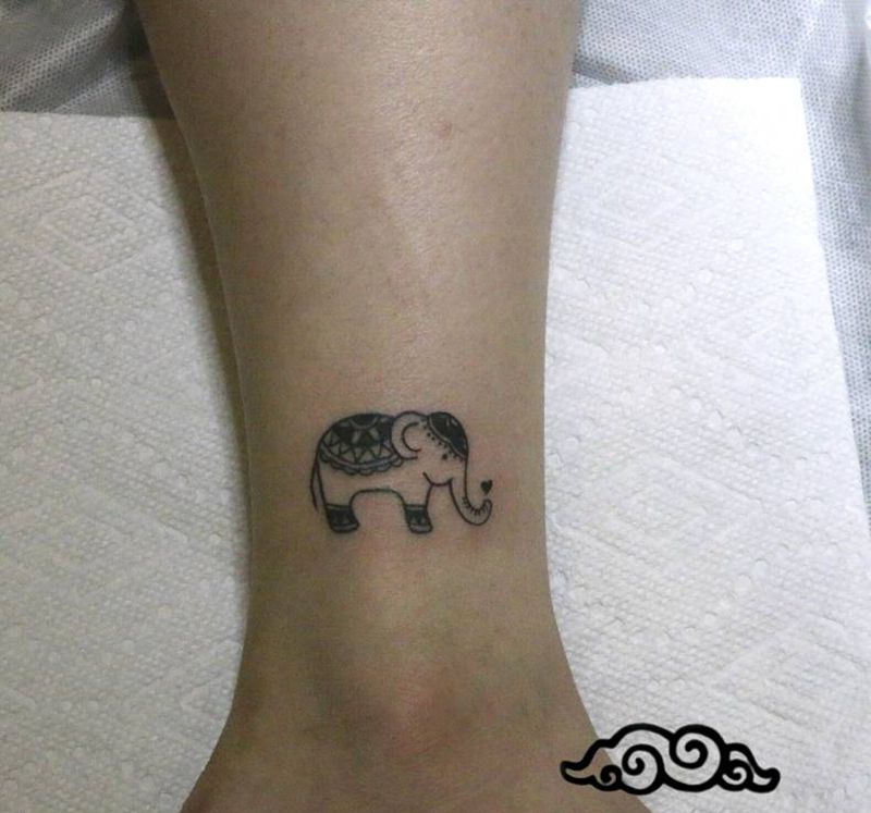 小象纹身图片