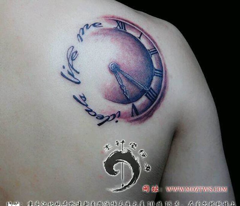 时间纹身图片