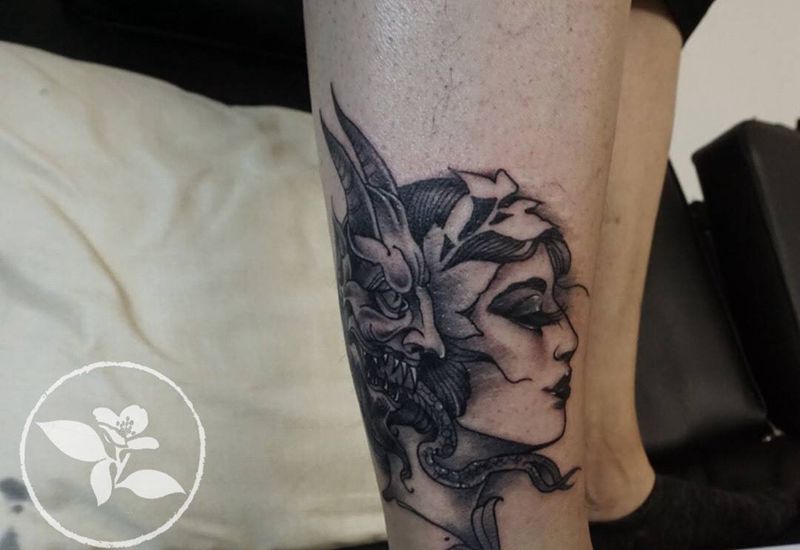 new school纹身图片