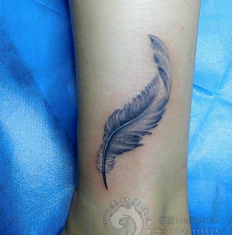 羽毛纹身图片