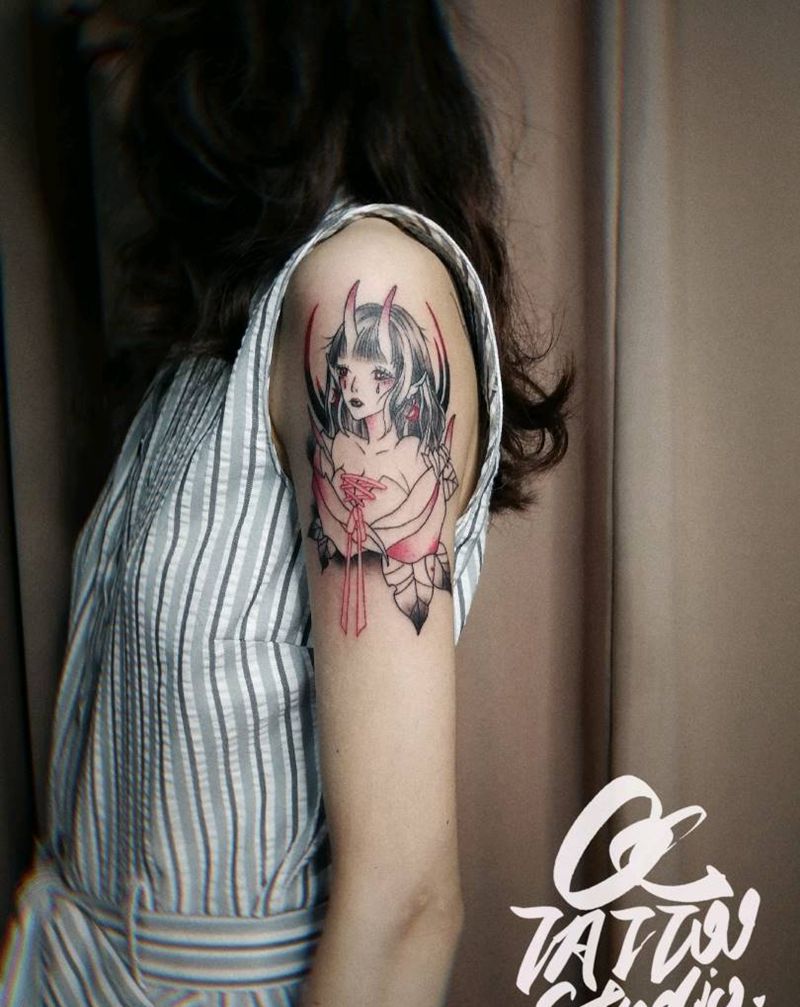 小女孩纹身图片_手臂纹身图案
