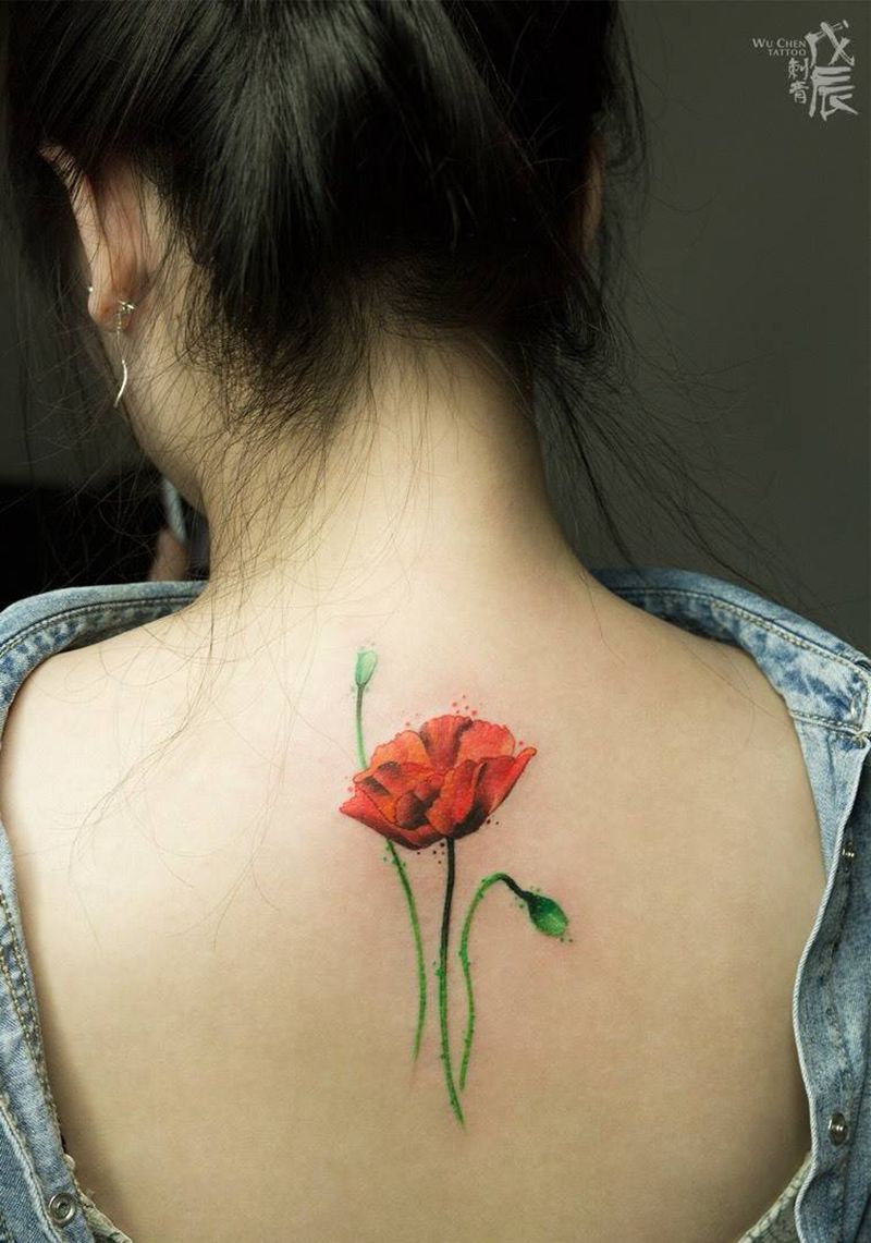 大有小纹身图片_成品颈部肩部腰部背部传统欧美几何植物宗教纹身图案