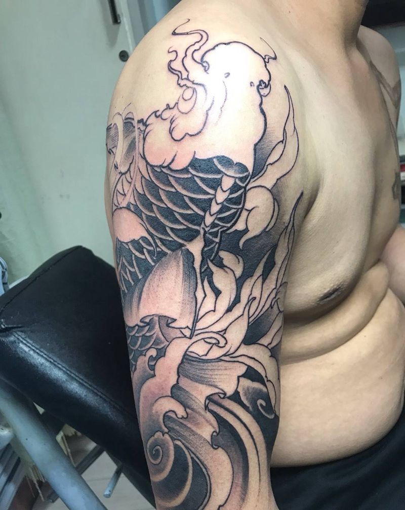鲤鱼纹身图片