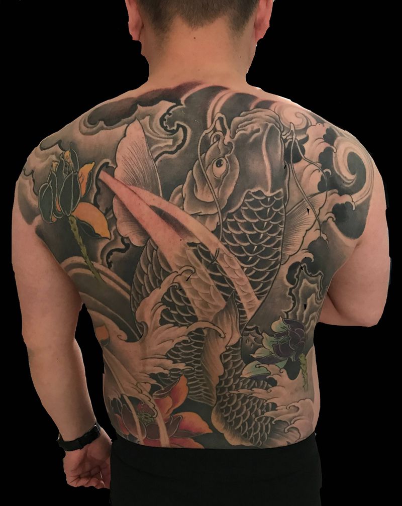 恢复后纹身图片_背部纹身图案