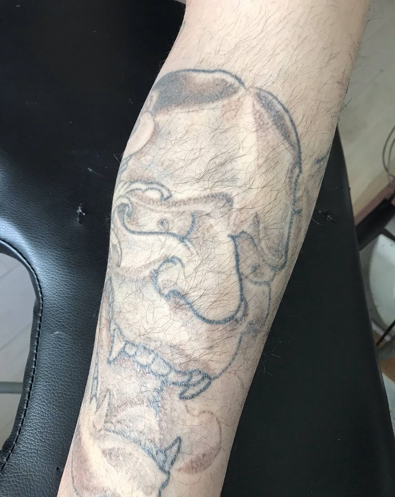 洗纹身图片_腿部纹身图案